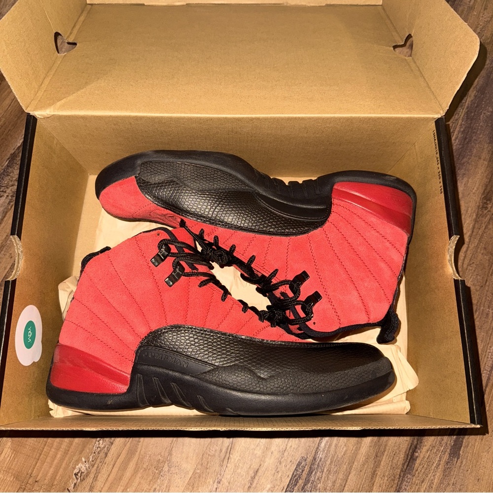 Jordan Red and Black Sneakers